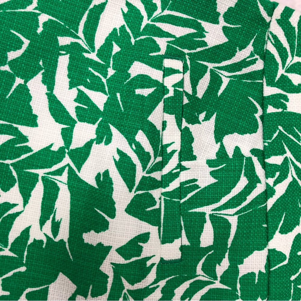 J. Crew Cotton shorts green and white Preppy, summer, classic size 4  Floral - Picture 4 of 16